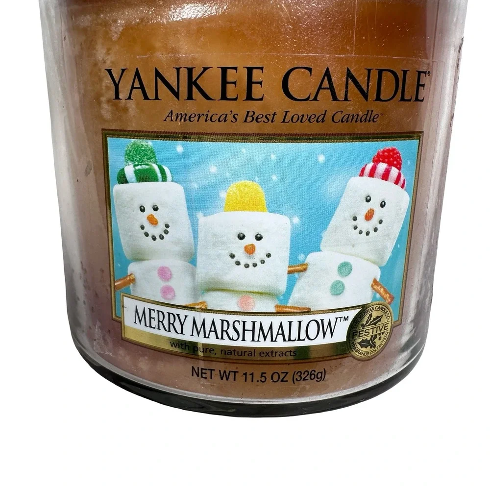 Yankee Candle Merry Marshmallow 11.5 oz 2-Wick Scented Jar Candle 1283066 USA‎